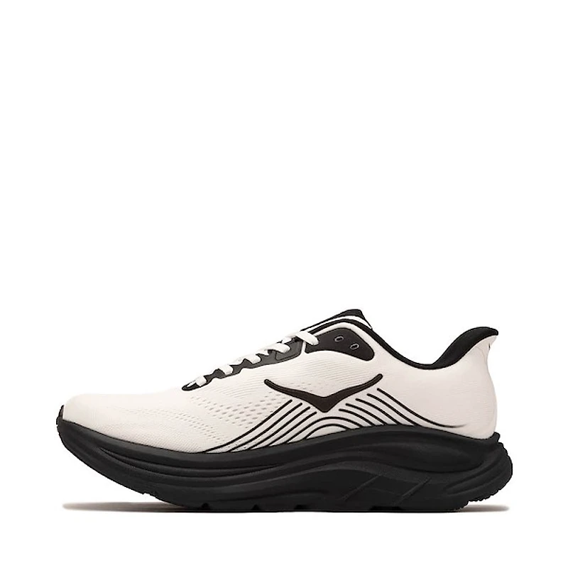 Mens HOKA Clifton 11 Athletic Shoe - White / Black