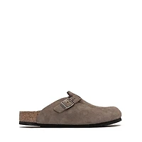 Birkenstock Boston 2.0 Soft Footbed Clog - Big Kid Concrete Gray