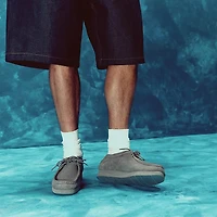 Mens Clarks Wallabee Lite Casual Shoe - Grey