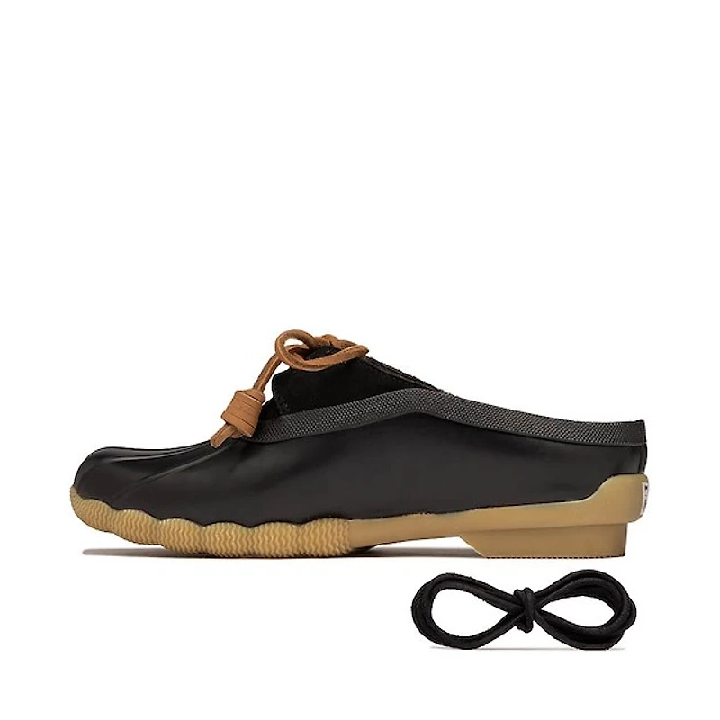 Womens Sperry Saltwater Duck Mule Clog - Black