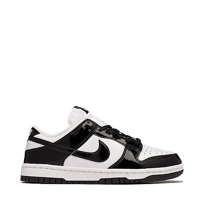 Womens Nike Dunk Low SE Athletic Shoe - White / Black / White / Metallic Silver
