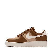Womens Nike Air Force 1 '07 Athletic Shoe - Light British Tan / Sail Hemp Metallic Gold