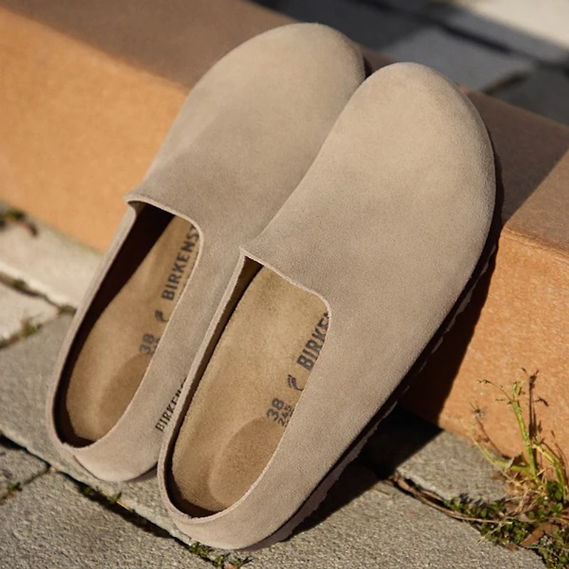 Womens Birkenstock Amsterdam Wrapped Clog - Taupe