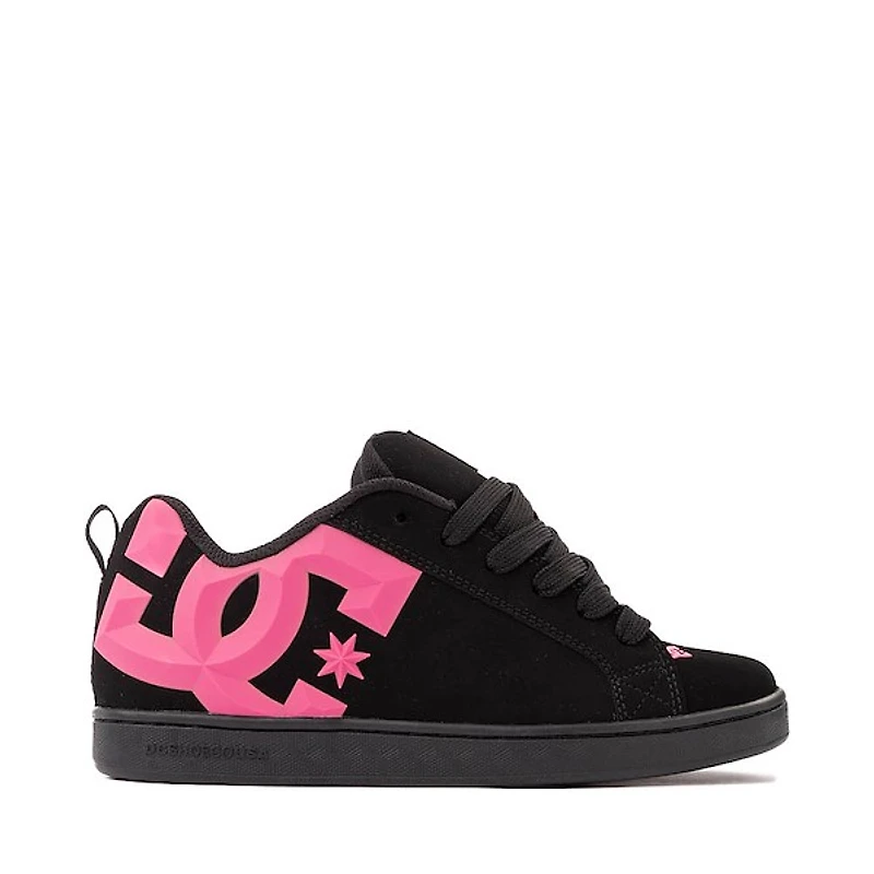 Womens DC Court Graffik Skate Shoe - Black / Pink