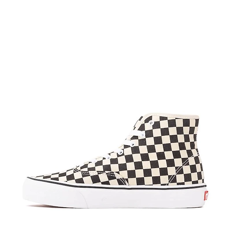 Vans Authentic Hi 2.0 Checkerboard Skate Shoe - Black / True White