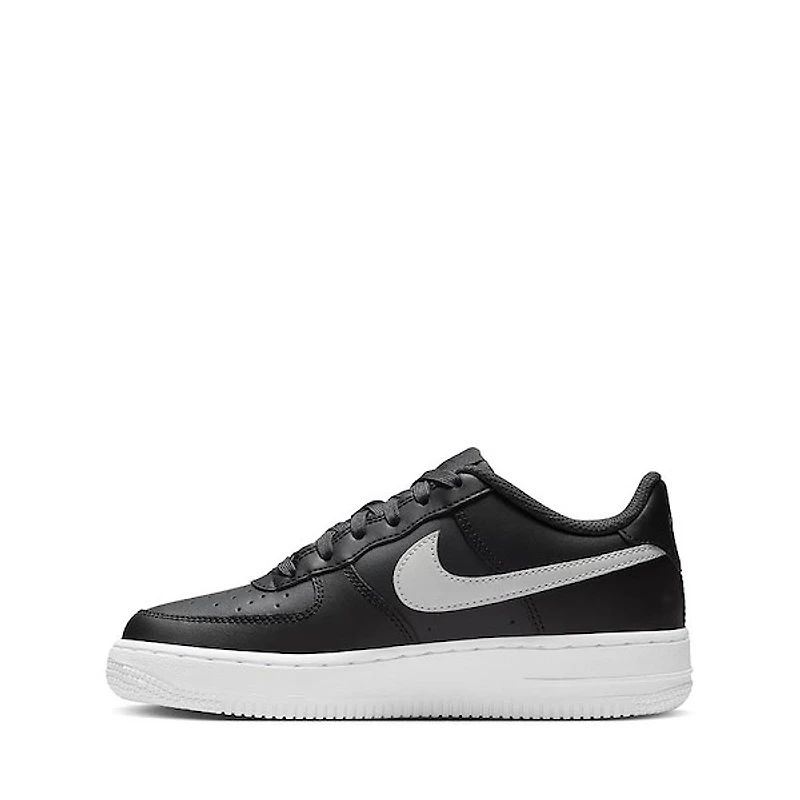 Nike Air Force 1 Athletic Shoe - Big Kid Dark Smoke Grey / Vast Black White