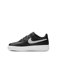 Nike Air Force 1 Athletic Shoe - Big Kid Dark Smoke Grey / Vast Black White