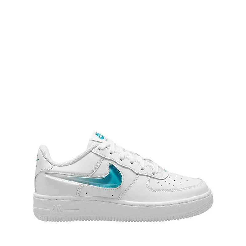 Nike Air Force 1 Athletic Shoe - Big Kid White / Energy