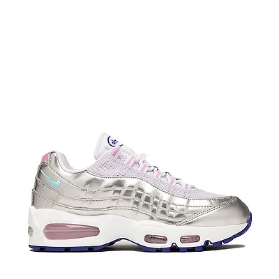 Womens Nike Air Max 95 Big Bubble Athletic Shoe - Silver / Pink / Turquoise