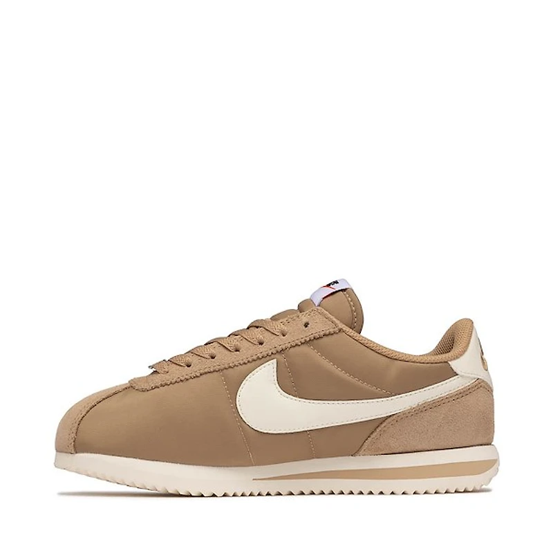 Womens Nike Cortez Athletic Shoe - Khaki / Sail
