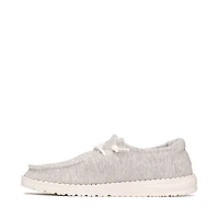 HEYDUDE Wendy Stretch Jersey Casual Shoe - Light Grey
