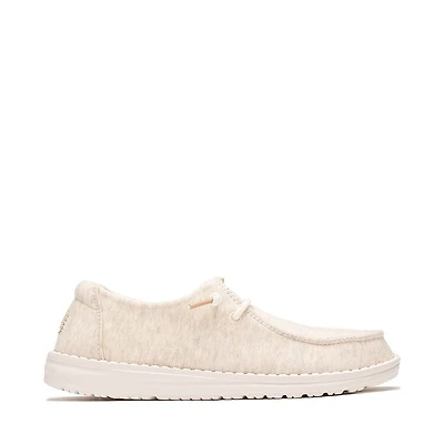 HEYDUDE Wendy Stretch Jersey Casual Shoe - Oatmeal