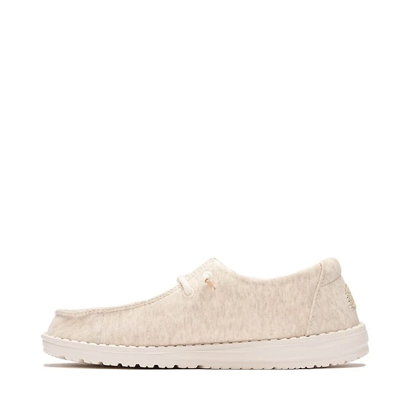 HEYDUDE Wendy Stretch Jersey Casual Shoe - Oatmeal