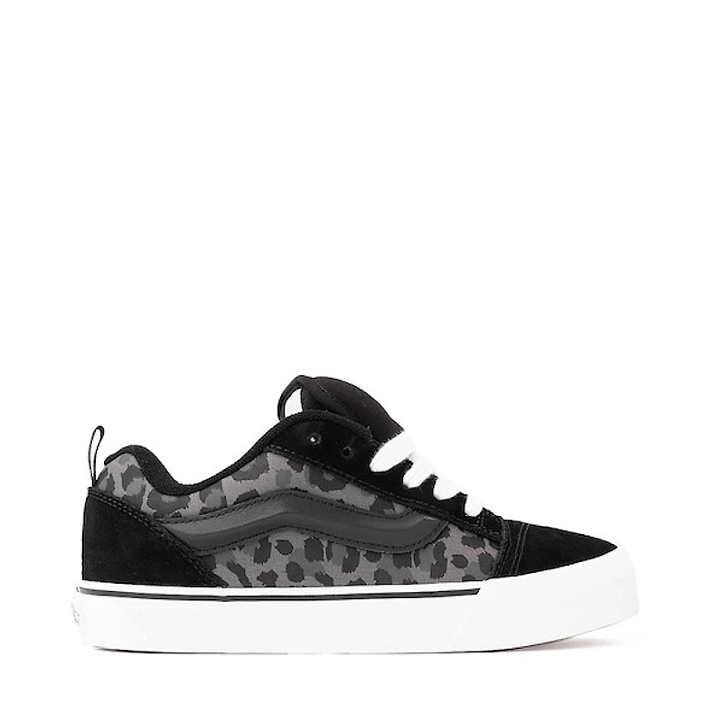 Vans Knu Skool Skate Shoe - Black / Leopard