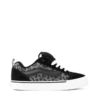 Vans Knu Skool Skate Shoe - Black / Leopard