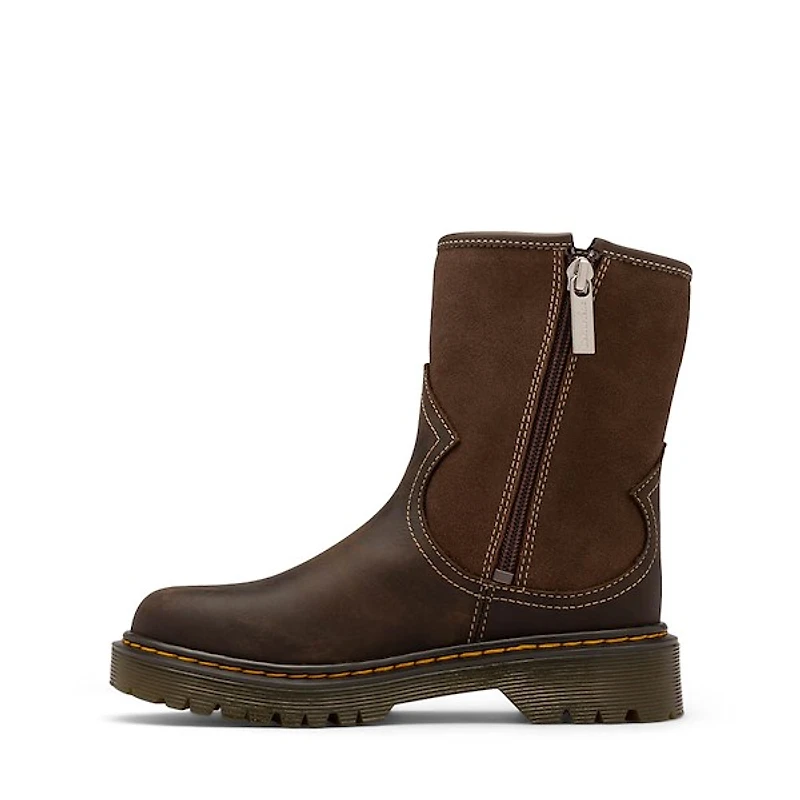 Dr. Martens Genaya Desert Rodeo Boot - Little Kid / Big Dark Brown