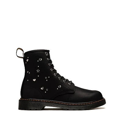 Dr. Martens 1460 Hearts and Stars Boot - Big Kid - Black