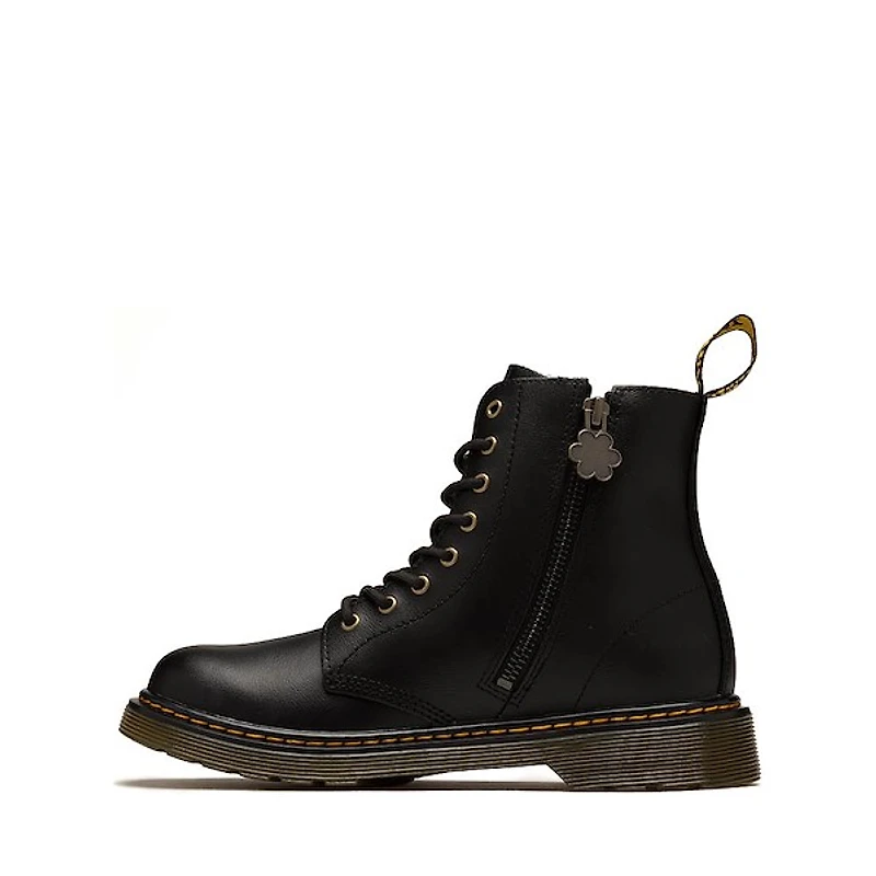 Dr. Martens 1460 Autumn Floral Embroidery Boot - Big Kid Black