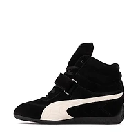 Womens PUMA Speedcat Wedge Athletic Shoe - PUMA Black / PUMA White