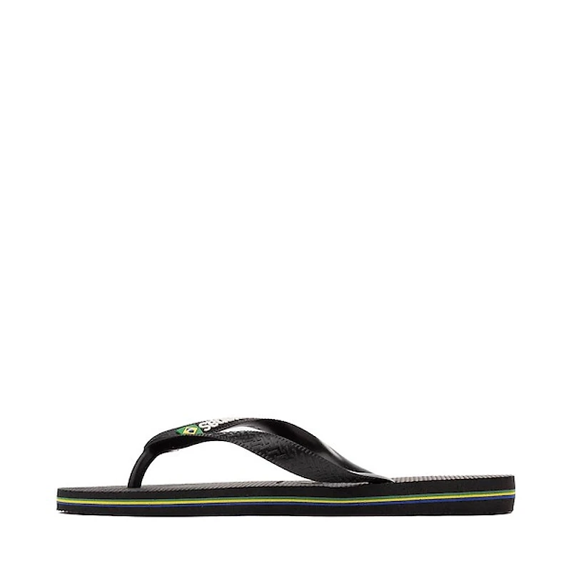 Womens Havaianas Brazil Logo Flip-Flop - Black