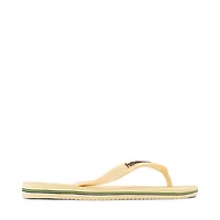 Womens Havaianas Brazil Logo Flip-Flop - Buttercream