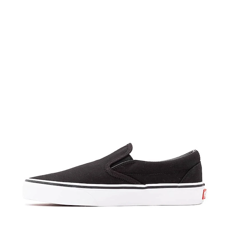 Vans Classic Slip-On Rose Embroidery Skate Shoe - Black / Red White