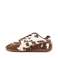 Womens PUMA Speedcat Cow Print - Chocolate Brown / Warm White