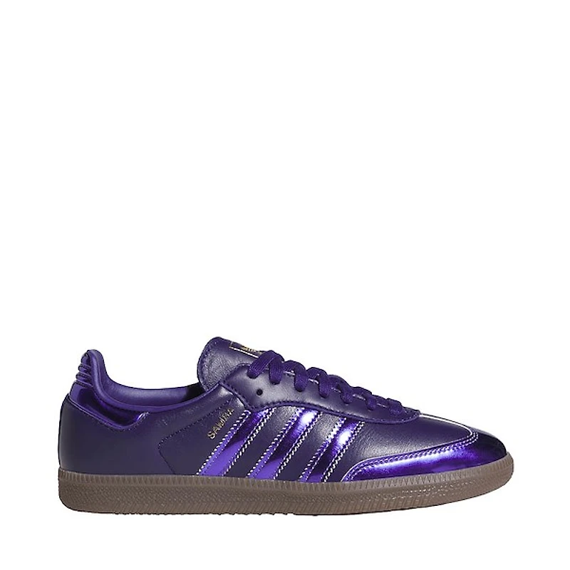 Womens adidas Samba LT Athletic Shoe - Collegiate Purple / Rush Gold Metallic