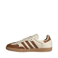 Womens adidas Samba OG Athletic Shoe - Wonder White / Dusky Bronze Gold Metallic