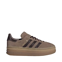 Womens adidas Gazelle Bold Athletic Shoe - Earth Strata / Aurora Coffee Gold Metallic