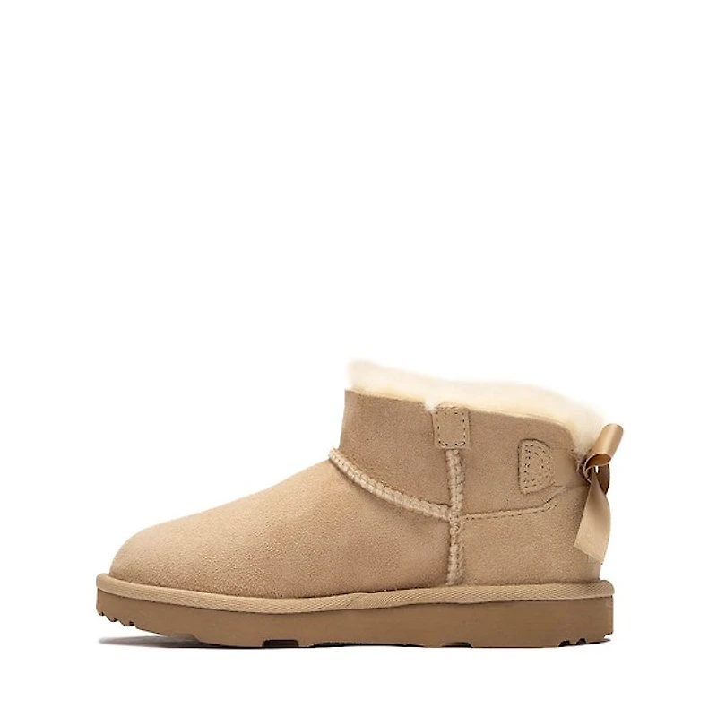 UGG® Ultra Mini Bailey Bow Boot - Little Kid / Big Sand