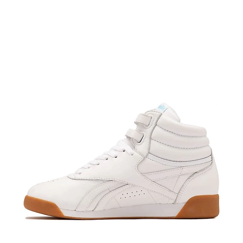 Womens Reebok Freestyle Hi Athletic Shoe - White / Gum