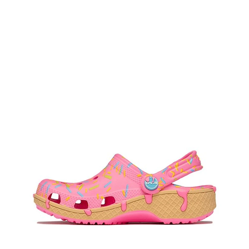 Crocs Classic Melted Ice Cream 101 Clog - Little Kid / Big Pink Punch