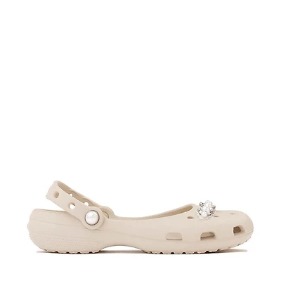Womens Crocs Classic Pearls Ballet Flat - Frappe