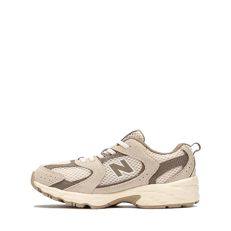 New Balance 530 Athletic Shoe - Little Kid - Linen / Shipyard / Thunder Brown
