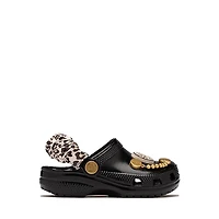 Crocs Classic High-Shine Leopard Clog - Baby / Toddler Black