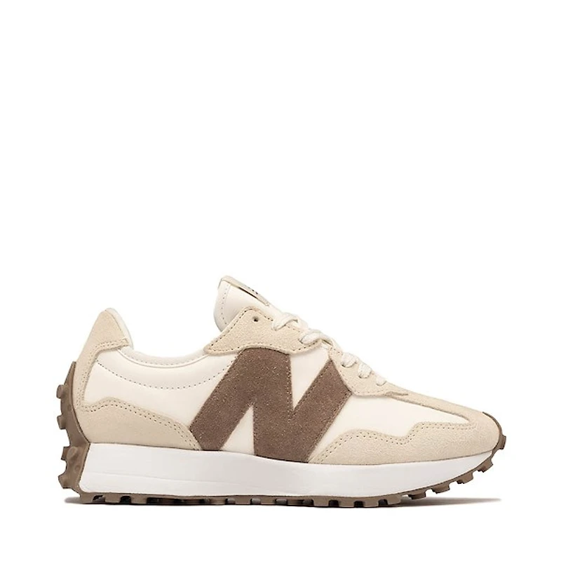 Womens New Balance 327 Sneaker - Linen / Sea Salt Mushroom