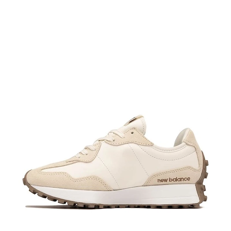 Womens New Balance 327 Sneaker - Linen / Sea Salt Mushroom