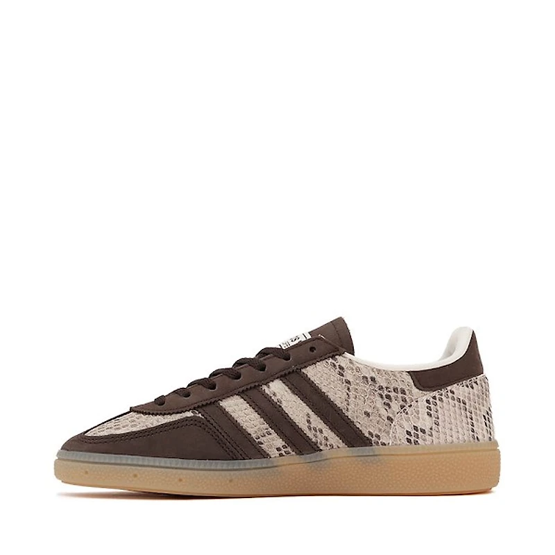 Womens adidas Handball Spezial Athletic Shoe - Cream White / Dark Brown Gold Metallic