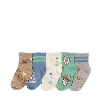 Toy Story Gripper Crew Socks 5 Pack - Toddler - Multicolor