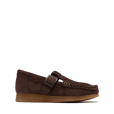 Clarks Wallabee Evo T-Bar Mocassin - Little Kid Chocolate