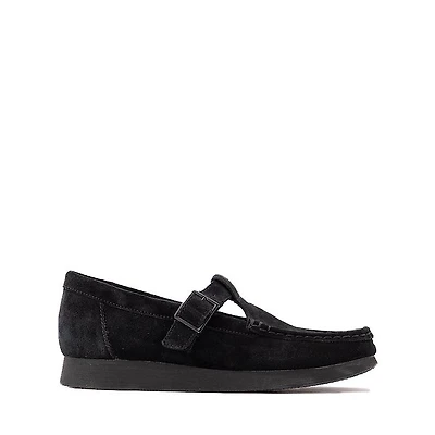 Clarks Wallabee Evo T-Bar Mocassin - Big Kid - Black