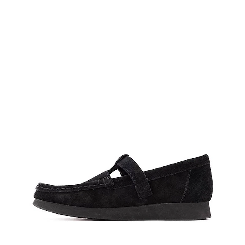 Clarks Wallabee Evo T-Bar Mocassin - Big Kid - Black