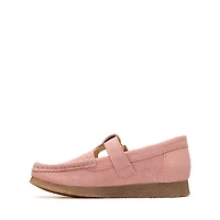 Clarks Wallabee Evo T-Bar Mocassin - Little Kid - Dusty Pink