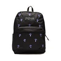 JanSport SuperBreak Plus Backpack - Embroidered Shrooms Black