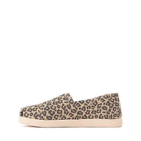 TOMS Alpargata Classic Slip-On Casual Shoe - Little Kid / Big Natural Leopard Print