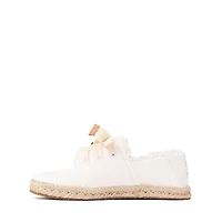 TOMS Carolina Lace-Up Espadrille - Little Kid / Big Kid - White