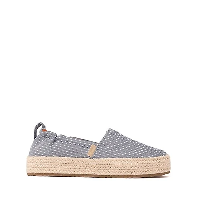 TOMS Valencia Platform Espadrille - Little Kid / Big Niagara Mist