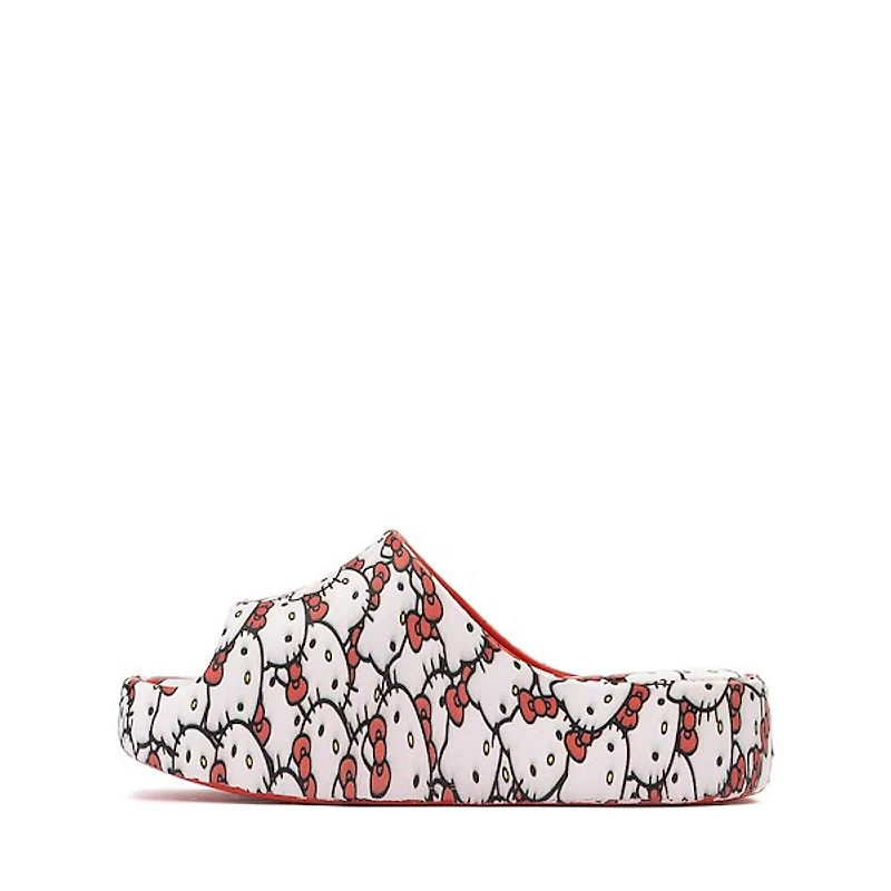 Mini Melissa + Hello Kitty® & Friends Free Platform Slide Sandal - Little Kid / Big Kid - Red / White