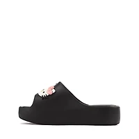Mini Melissa + Hello Kitty® & Friends Free Platform Slide Sandal - Little Kid / Big Kid - Black